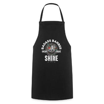 Coiffeur Cutter - Tablier de cuisine - noir - Devant - AI Model Male 185 dark (185cm)