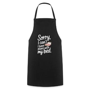 Introversion Alternative Style Emotional - Cooking Apron - black - Front - AI Model Male 185 dark (185cm)