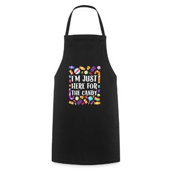 Halloween Kids IN SEARCH OF SWEETS - Cooking Apron - black - Front - AI Model Male 185 dark (185cm)