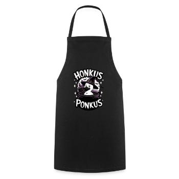 Honkus Ponkus Funny Duck Witch Halloween Magic - Cooking Apron - black - Front - AI Model Male 185 dark (185cm)