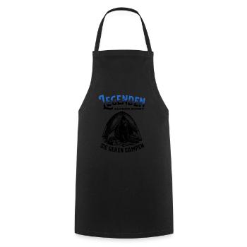 Legends don't age, they go camping - Cooking Apron - black - Front - AI Model Male 185 dark (185cm)