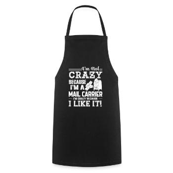 Mail Carrier Love Being A Mail Carrier - Cooking Apron - black - Front - AI Model Male 185 dark (185cm)
