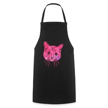 Munchkin cat Munchkin cat Colorful - Cooking Apron - black - Front - AI Model Male 185 dark (185cm)
