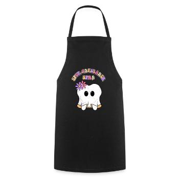 Fête d’Halloween SPUK-TACULAR FUN Drôle - Tablier de cuisine - noir - Devant - AI Model Male 185 dark (185cm)
