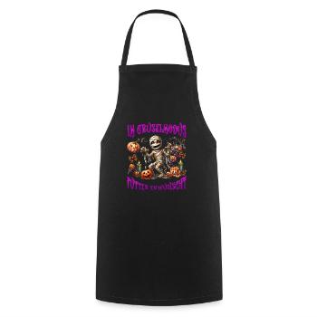 Costume d’Halloween EN MODE HORREUR NOURRITURE SOUHAITÉE - Tablier de cuisine - noir - Devant - AI Model Male 185 dark (185cm)