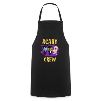 Costume d’Halloween Enfants SCARY CREW Drôle - Tablier de cuisine - noir - Devant - AI Model Male 185 dark (185cm)
