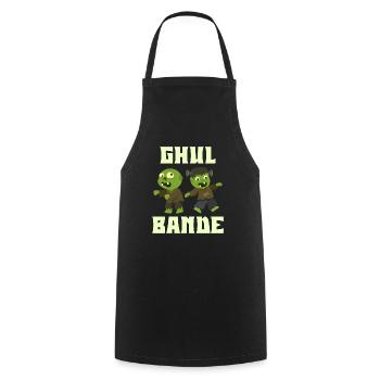 Halloween Kostüm Kinder GHUL BANDE Lustiges - Kochschürze - Schwarz - Vorne - AI Model Male 185 dark (185cm)
