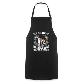American Bulldog Has Four Legs And A Tail - Cooking Apron - black - Front - AI Model Male 185 dark (185cm)