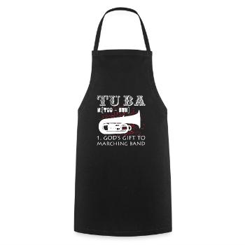 Tuba Definition - Cooking Apron - black - Front - AI Model Male 185 dark (185cm)