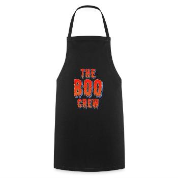Halloween Costume Kids THE BOO CREW Fun - Cooking Apron - black - Front - AI Model Male 185 dark (185cm)
