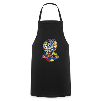 Tortue - Tablier de cuisine - noir - Devant - AI Model Male 185 dark (185cm)