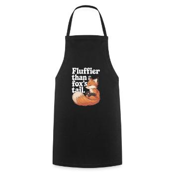 Furry Fandom Enthusiast Cosplay Fun and Fursuiting - Cooking Apron - black - Front - AI Model Male 185 dark (185cm)