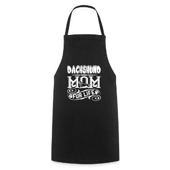 Dachshund Dachshund Mom Fur Life - Cooking Apron - black - Front - AI Model Male 185 dark (185cm)