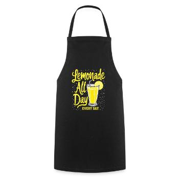 Refreshing Lemonade Vibes: Perfect for Lemonade - Cooking Apron - black - Front - AI Model Male 185 dark (185cm)