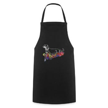 Dachshund Dachshund Mama - Cooking Apron - black - Front - AI Model Male 185 dark (185cm)