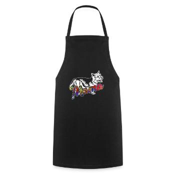 Australian Terrier Australian Terrier Mama - Cooking Apron - black - Front - AI Model Male 185 dark (185cm)