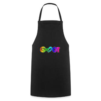 Occupational Therapy Peace - Cooking Apron - black - Front - AI Model Male 185 dark (185cm)