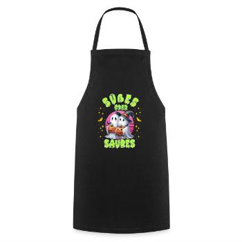 Halloween Party Enfants Trick or Treat Drôle - Tablier de cuisine - noir - Devant - AI Model Male 185 dark (185cm)