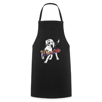Beagle Beagle Mama - Cooking Apron - black - Front - AI Model Male 185 dark (185cm)