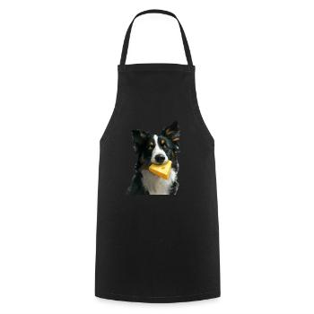 Chien - Tablier de cuisine - noir - Devant - AI Model Male 185 dark (185cm)