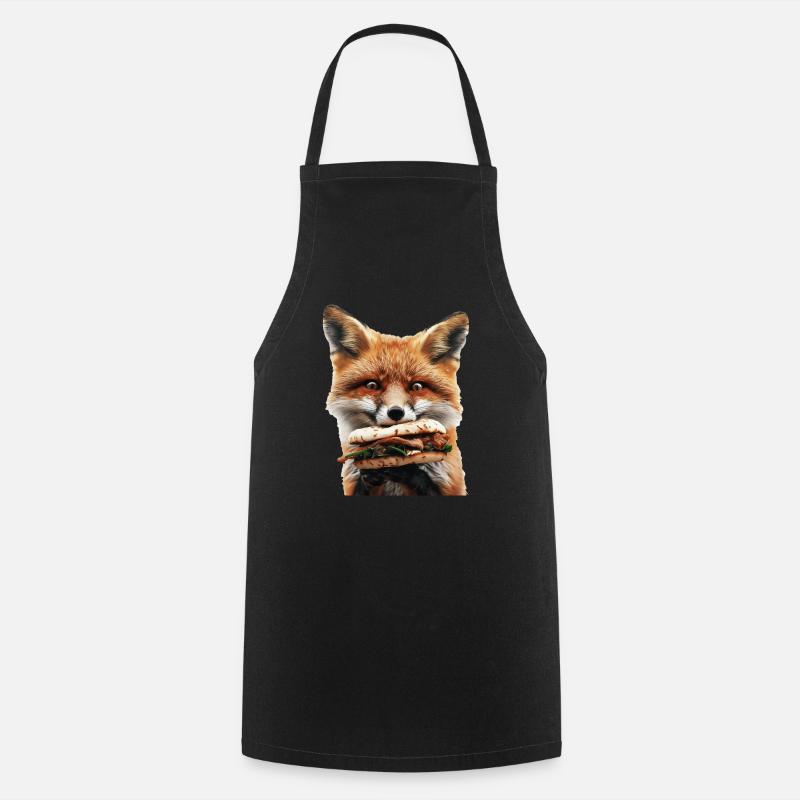 Fuchs - Kochschürze - Schwarz