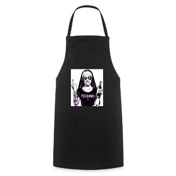 Rebellious Nun Techno Party Hardstyle - Tablier de cuisine - noir - Devant - AI Model Male 185 dark (185cm)