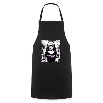 Rebellious Nun Techno Party Hardstyle - Tablier de cuisine - noir - Devant - AI Model Male 185 dark (185cm)