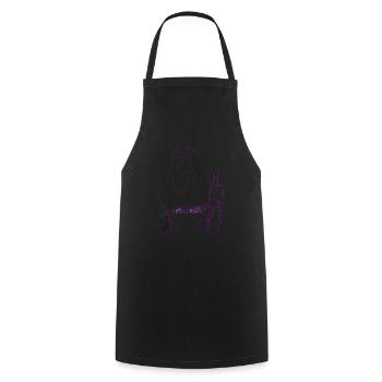 Rebellious Nun Techno Party Hardstyle - Tablier de cuisine - noir - Devant - AI Model Male 185 dark (185cm)
