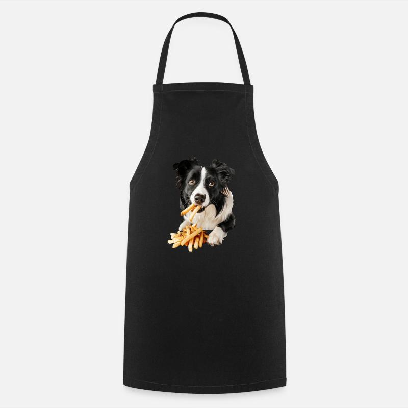 Border Collie - Kochschürze - Schwarz