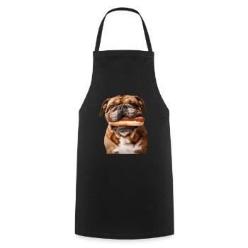 Bulldog - Cooking Apron - black - Front - AI Model Male 185 dark (185cm)