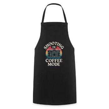 Fotograf Im Kaffeemodus Shooting In Coffee Mode - Kochschürze - Schwarz - Vorne - AI Model Male 185 dark (185cm)