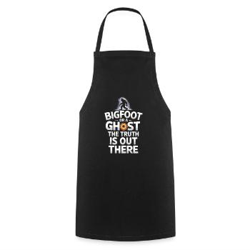 Bigfoot croyant Sasquatch Cryptide Créature de la forêt - Tablier de cuisine - noir - Devant - AI Model Male 185 dark (185cm)