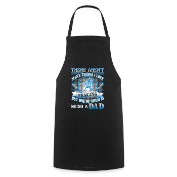 Love Being A Fencing Dad - Cooking Apron - black - Front - AI Model Male 185 dark (185cm)