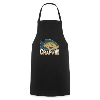I Love Crappie Fish - Cooking Apron - black - Front - AI Model Male 185 dark (185cm)