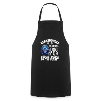Bernedoodle, chien officiel des plus cool - Tablier de cuisine - noir - Devant - AI Model Male 185 dark (185cm)