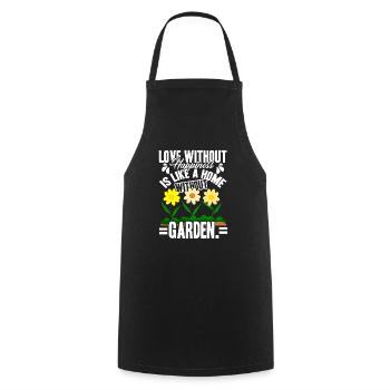 Gardening Home Without Garden - Cooking Apron - black - Front - AI Model Male 185 dark (185cm)