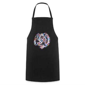 Boykin Spaniel Geometric - Cooking Apron - black - Front - AI Model Male 185 dark (185cm)