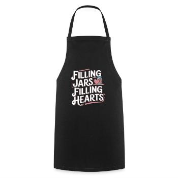 Preserving homemade food - Cooking Apron - black - Front - AI Model Male 185 dark (185cm)