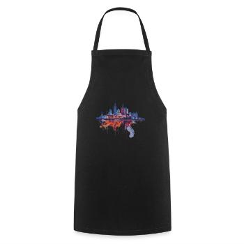 Varsovie - Tablier de cuisine - noir - Devant - AI Model Male 185 dark (185cm)