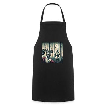 Cats Selfie Santa Selfie Christmas - Cooking Apron - black - Front - AI Model Male 185 dark (185cm)
