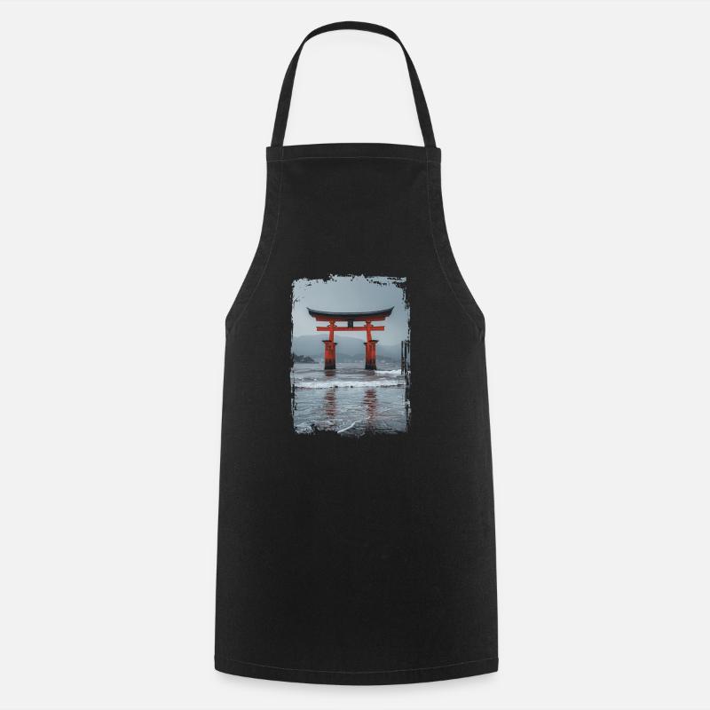 Japon - Tablier de cuisine - noir