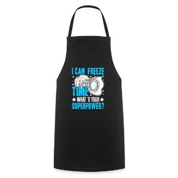 Appareil photo Freeze Time - Tablier de cuisine - noir - Devant - AI Model Male 185 dark (185cm)