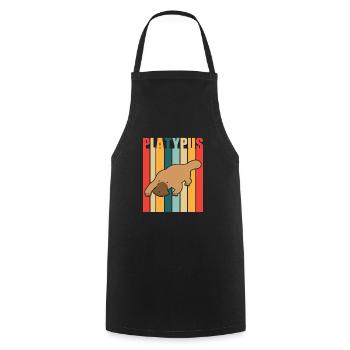 Platypus - Cooking Apron - black - Front - AI Model Male 185 dark (185cm)