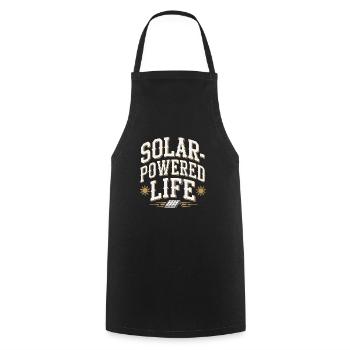 Solar Power Renewable Energy Sustainable Living - Kochschürze - Schwarz - Vorne - AI Model Male 185 dark (185cm)