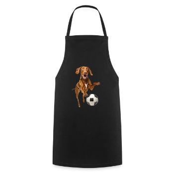 Vizsla - Tablier de cuisine - noir - Devant - AI Model Male 185 dark (185cm)