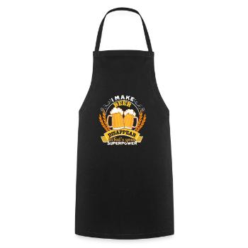 Beer Brewing I Make Beer Disappear - Cooking Apron - black - Front - AI Model Male 185 dark (185cm)