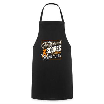 Baseball My Baseball Boyfriend Scores - Cooking Apron - black - Front - AI Model Male 185 dark (185cm)