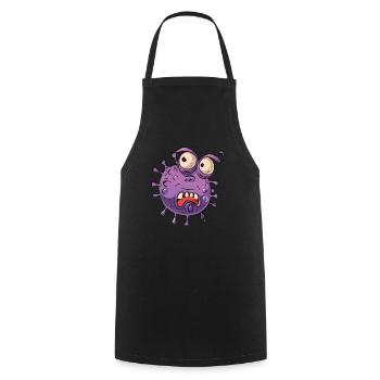 Hand sanitizer Hand washing - Cooking Apron - black - Front - AI Model Male 185 dark (185cm)