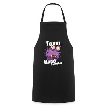 Hand sanitizer Hand washing - Cooking Apron - black - Front - AI Model Male 185 dark (185cm)