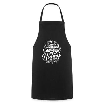 Bluetick Coonhounds Make Me Happy - Cooking Apron - black - Front - AI Model Male 185 dark (185cm)